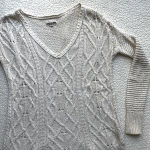 Cream cable knit sweater